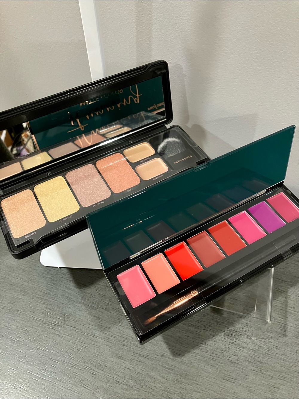 Lip and Eye Palettes - Neutral Eyeshadow & Mixed Lip Shades